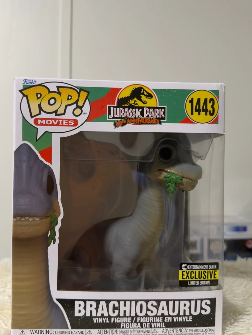 Funko Pop! Movies Jurassic Park Brachiosaurus Vinyl Figure - Gray, Brown, Green